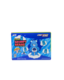 Verpakking Sour Grumpy Bears met blauwe zure gummybeertjes in frambozensmaak – 99 gram

