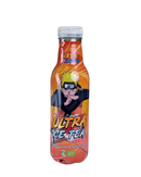 Ultra Ice Tea fles met Naruto Shippuden design en biologische ijsthee met perziksmaak

