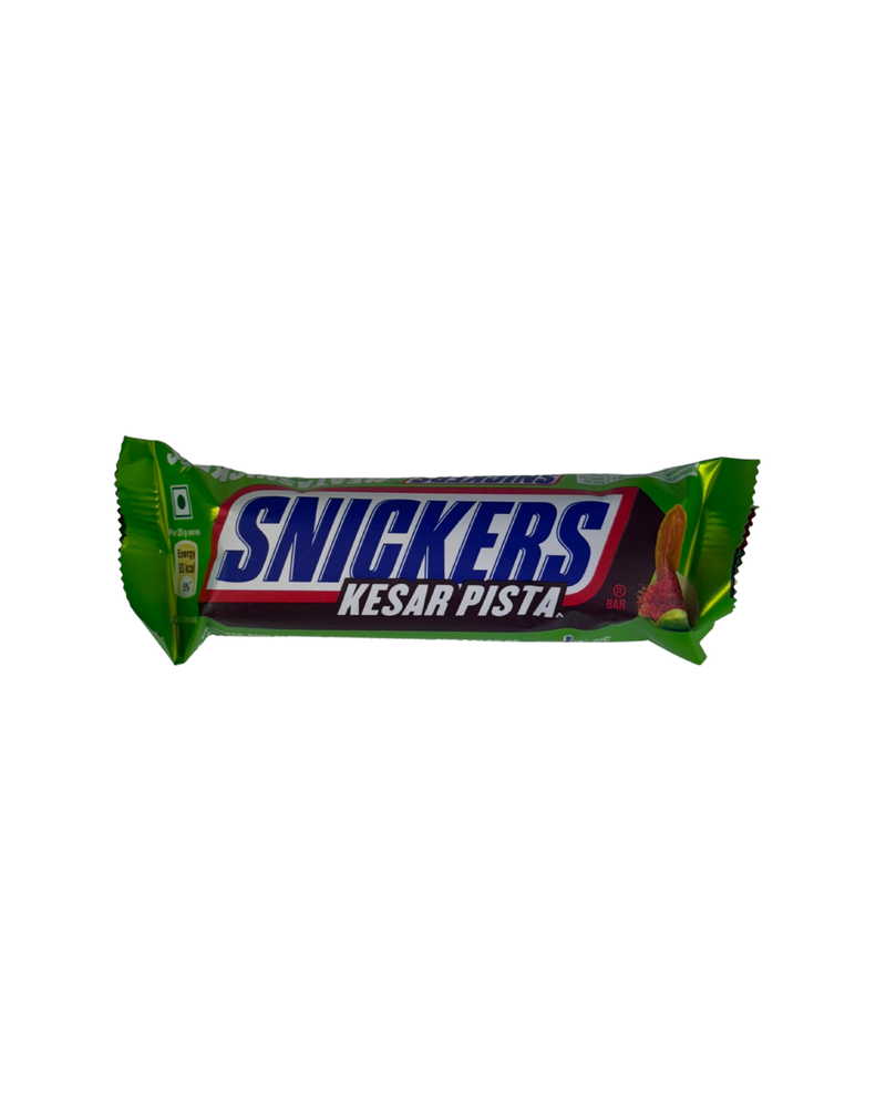 Snickers Kesar Pista reep met saffraan- en pistachesmaak – exotische Indiase chocoladereep

