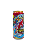 Mountain Dew Spark blik met kleurrijke design en lemon-raspberry smaak – limited edition USA import

