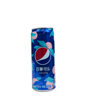 Blikje Pepsi White Peach Oolong met roze perziken en blauwe bladeren – Chinese editie

