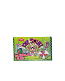 Verpakking van Dr. Sour Watermelon Slices snoep, felgroen met cartoonachtige visuals

