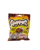 Zak met Gupperz Chocolate Milkano snoep gevuld met vloeibare chocolade smaak

