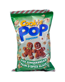 Groene zak Cookie Pop popcorn met iced gingerbread smaak

