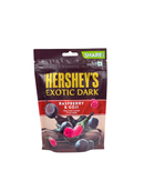 Zak Hershey’s Exotic Dark chocolade met framboos en goji bessen

