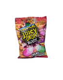 Zakje Juicy Drop Blasts snoep met tropische fruitsmaken en kleurrijk explosief ontwerp

