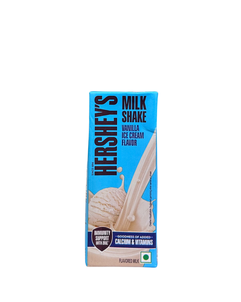 Een verpakking van Hershey's Shark vanille-ijs, met een speels haaienontwerp en de tekst "Since 1894".