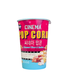 Witte Cinema Popcorn zak met caramel & butter smaak, filmthema-uitstraling
