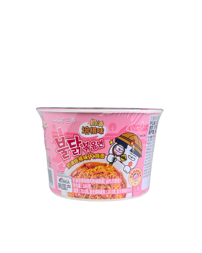  Samyang instant noedels met romige bacon smaak, Koreaans product
