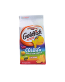 Regenboog Goldfish verpakking met gekleurde visjes en cheddar kaas illustratie