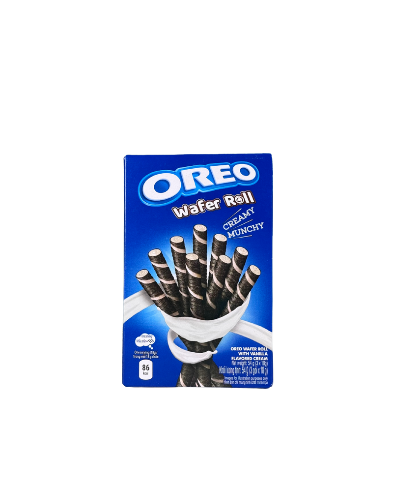 Verpakking van Oreo rolletjes gevuld met vanillecrème