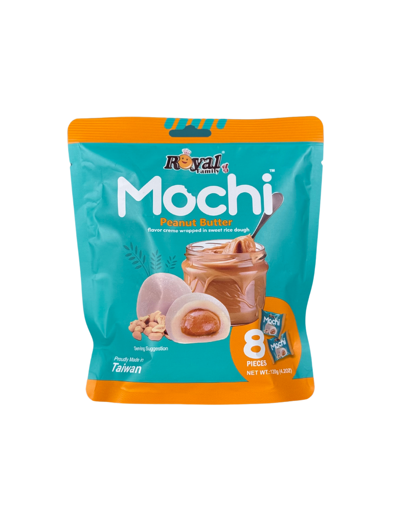  Zakje met Taiwanese mochi gevuld met romige pindakaascrème