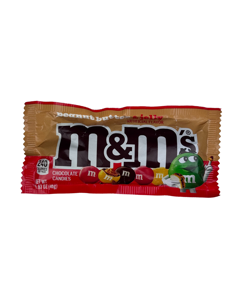 Zakje M&M’s Peanut Butter & Jelly met pinda en jelly design