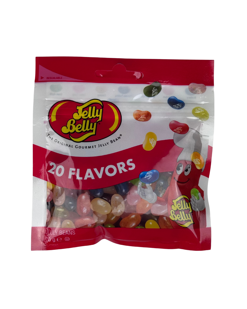 Jelly Belly mix van 20 smaken in kleurrijke verpakking